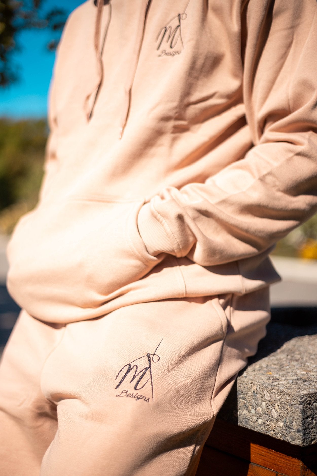 MT Dusy Rose Hoodie ~ Embroidered