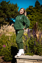 MT Forest Green  Hoodie ~ Embroidered