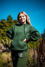 MT Forest Green  Hoodie ~ Embroidered