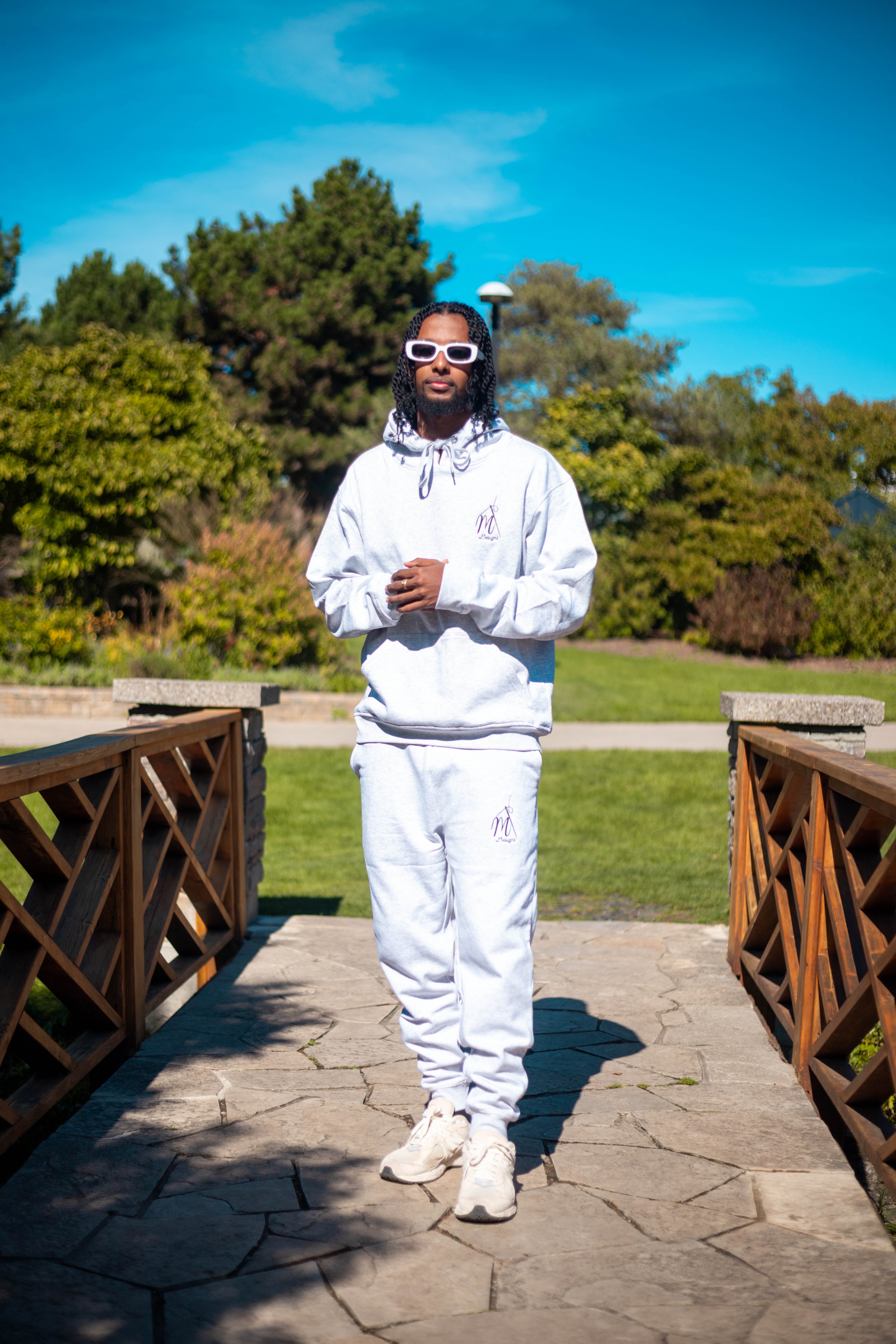 MT Grey Pants~ Embroidered