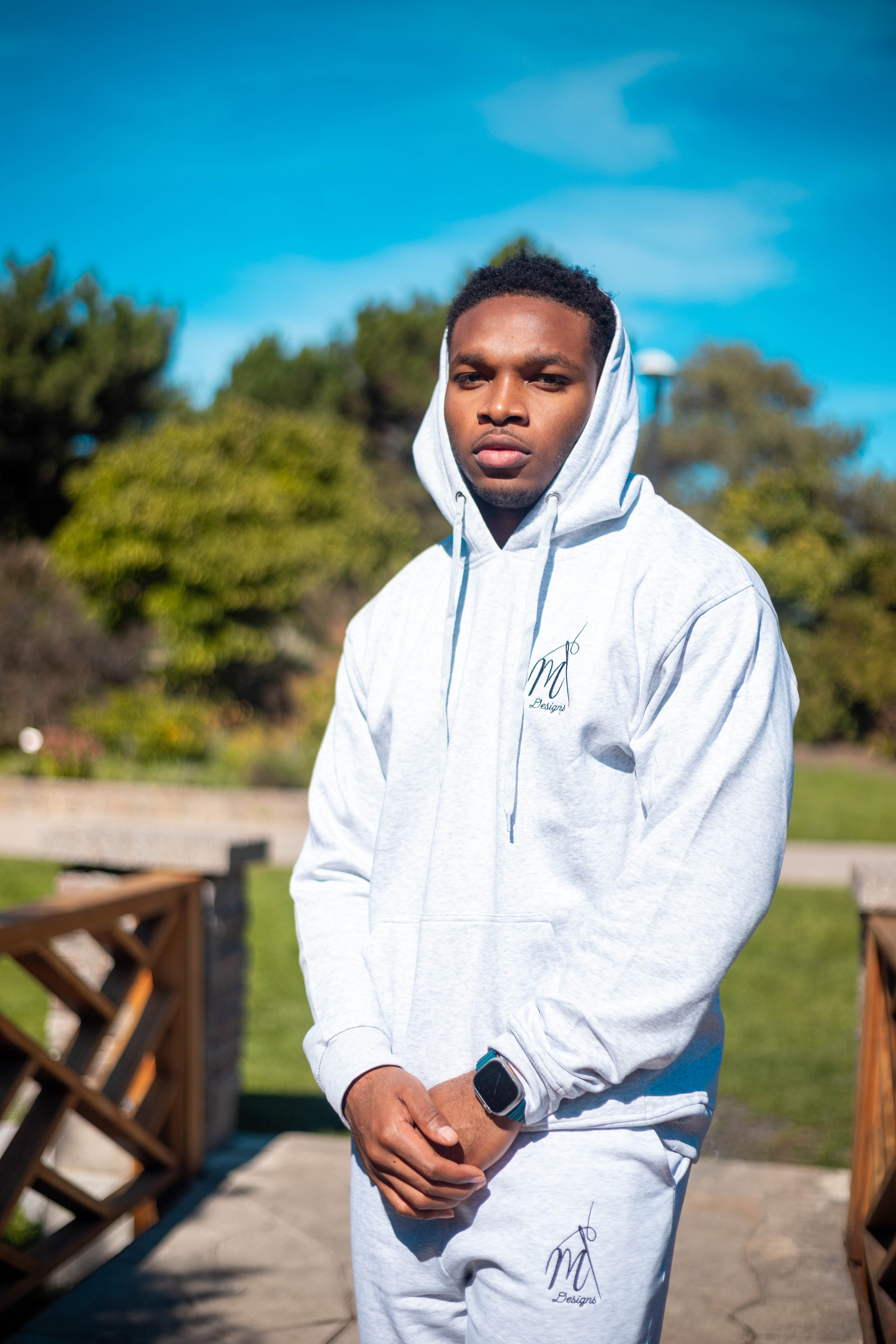 MT Grey Hoodie ~ Embroidered