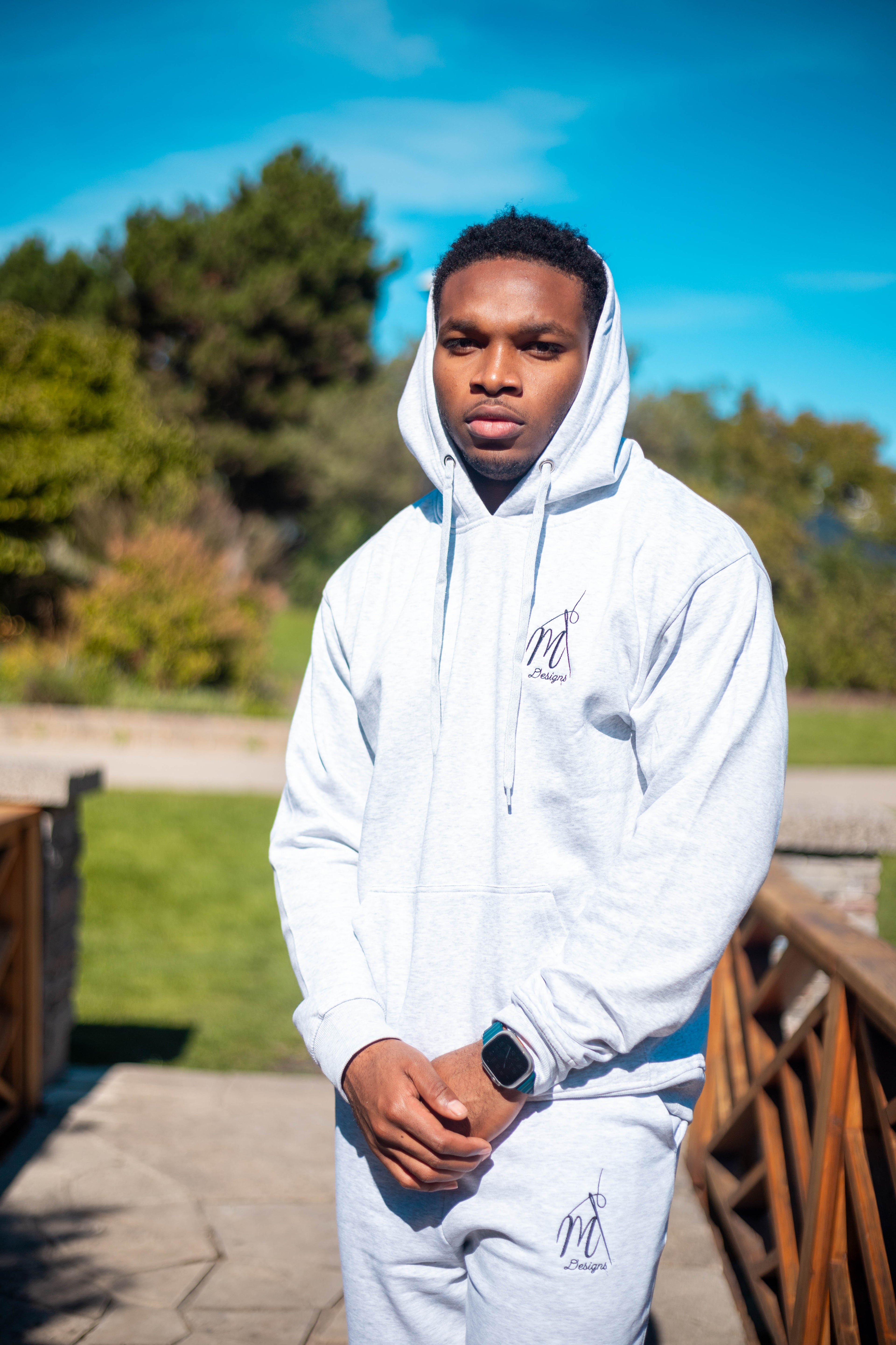 MT Grey Hoodie ~ Embroidered