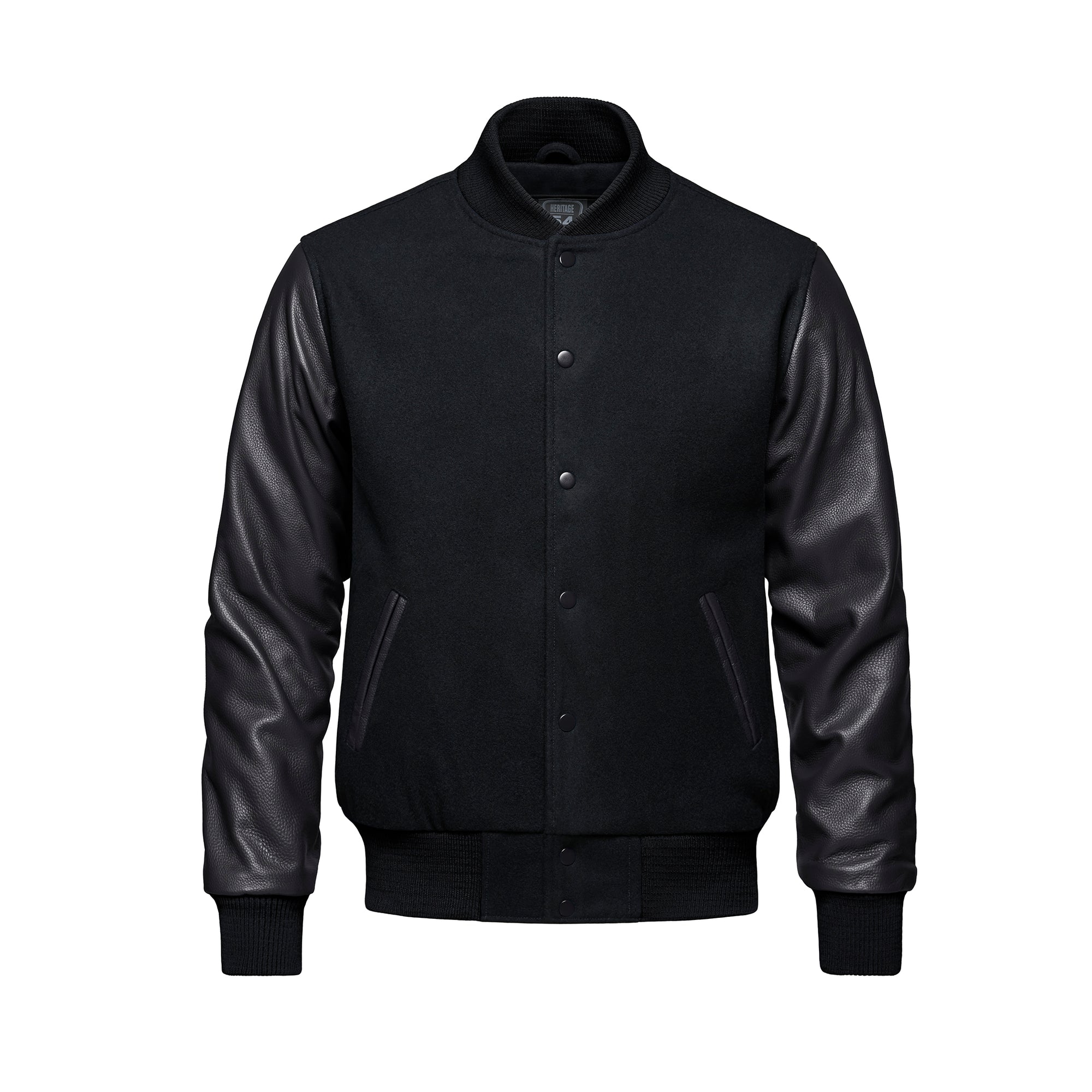 Varsity Melton and Leather Varsity Jacket - L06085